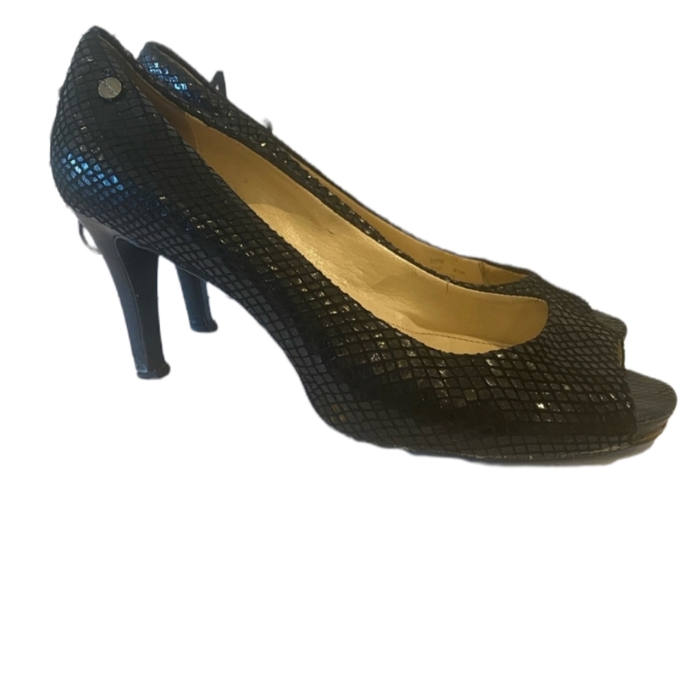 Calvin Klein Kyle Classic Python Black Pumps - image 1